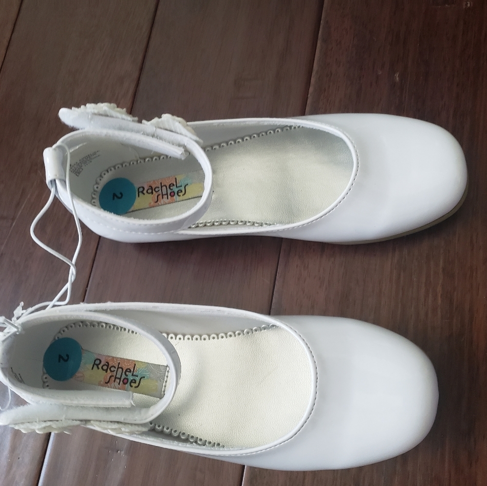 Girls White Dress Shoes